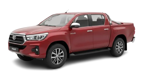 Modern pickup truck, isolated on pure white background, studio lighting, ultra realistic automotive photography, clean shadow under vehicle, high detail, front three quarter angle.